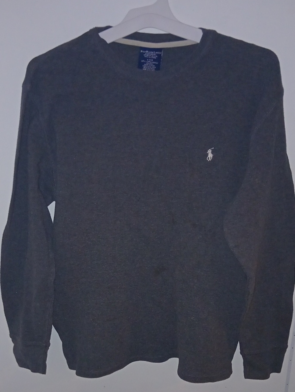 Polo by Ralph Lauren Heather Charcoal Crewneck Sweater